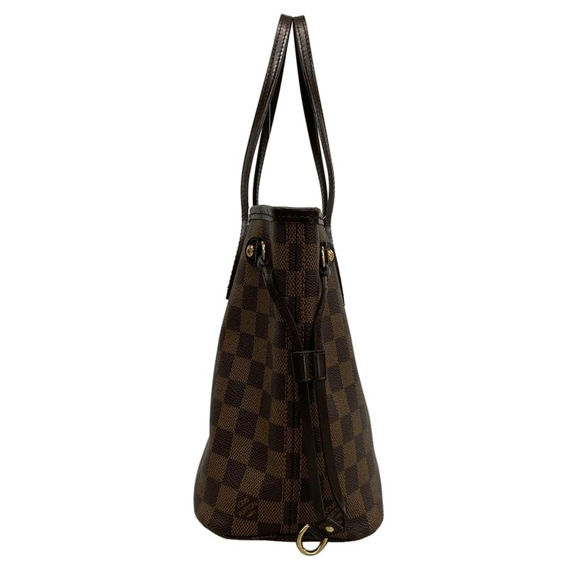 Louis Vuitton Damier Neverfull PM N51109 Ebène Tote Bag