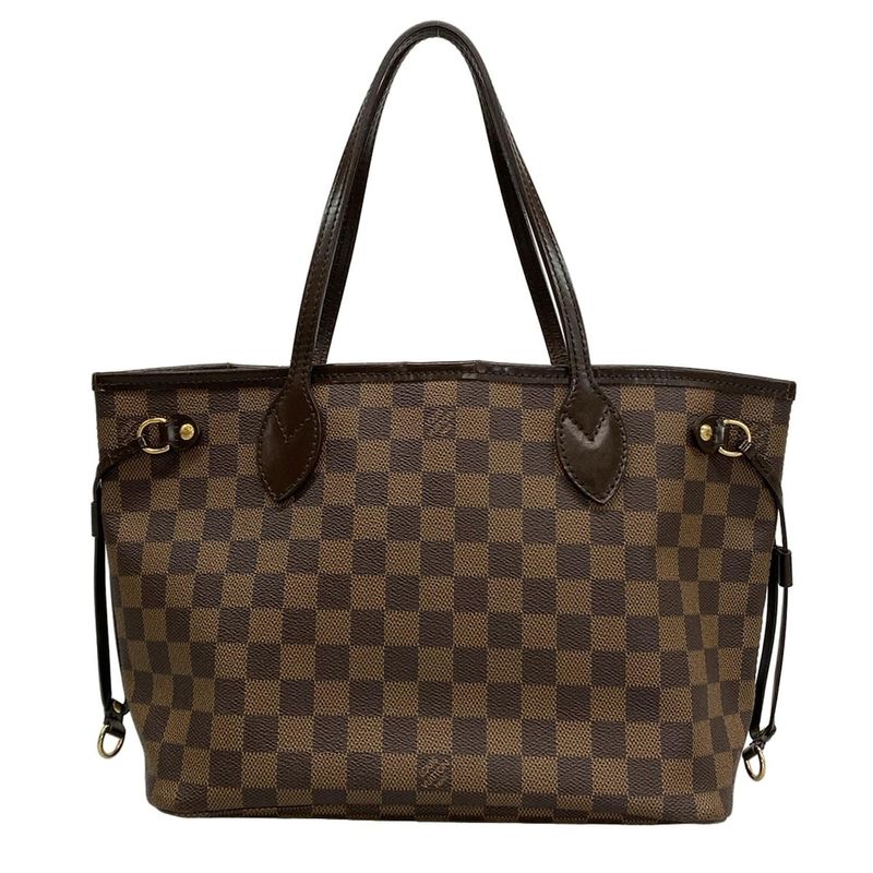 Louis Vuitton Damier Neverfull PM N51109 Ebène Tote Bag