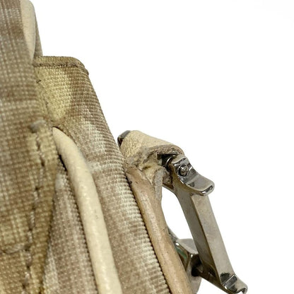 Dior Christian Dior Shoulder Bag Flower Ivory X Brown X Multi Leather