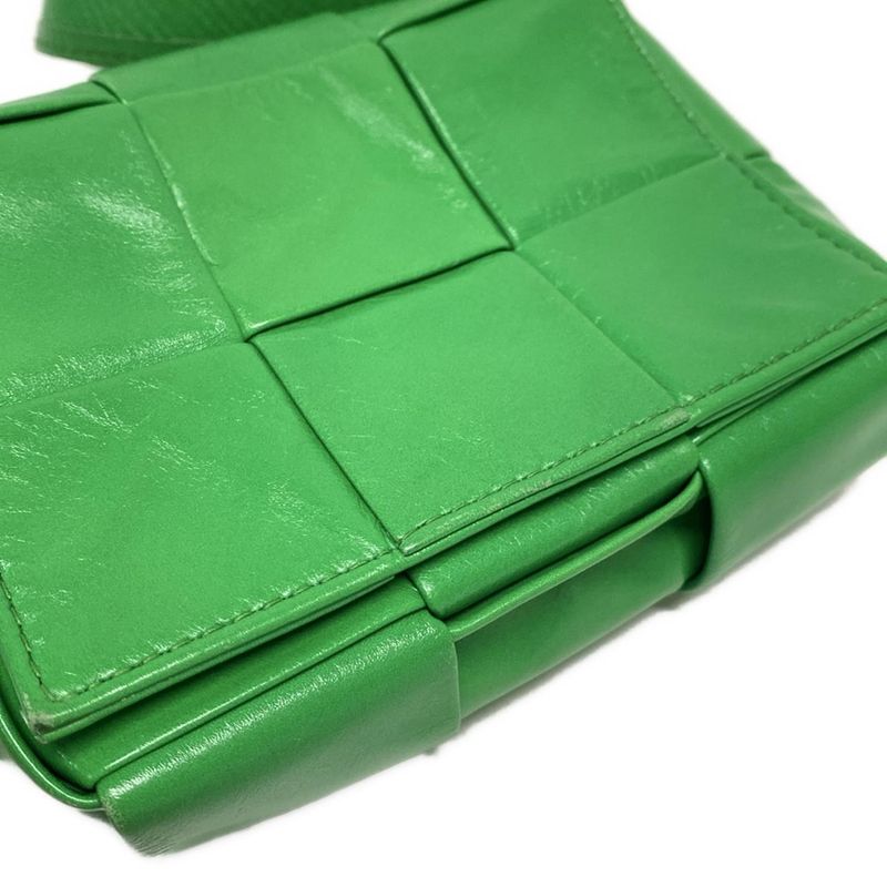 Bottega Veneta Shoulder Bag Candy Cassette Paraquito (Green) Mini Bag Leather