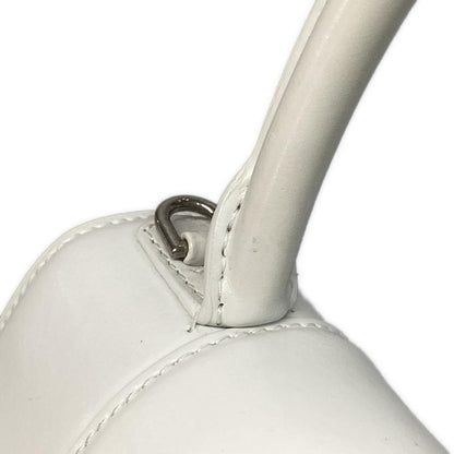 Balenciaga Handbag Hourglass Top Handle Small 593546 White Leather
