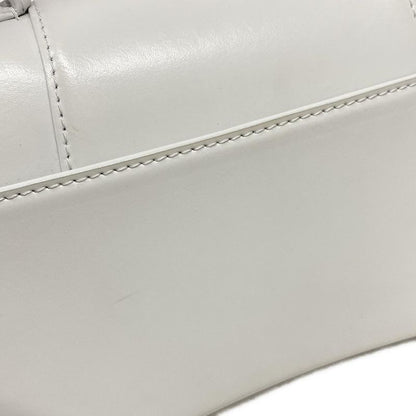 Balenciaga Handbag Hourglass Top Handle Small 593546 White Leather