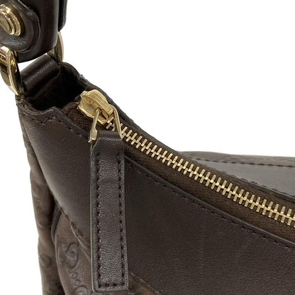 Gucci Handbag Abby Gucci Guccissima Line 189833 Dark Brown Leather