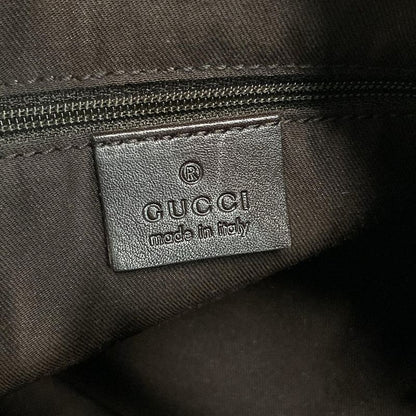 Gucci Handbag Abby Gucci Guccissima Line 189833 Dark Brown Leather