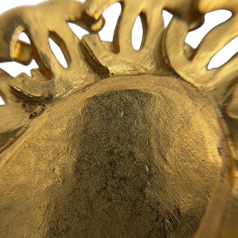 Chanel Coco Mark Chain Necklace Long GP Gold White Ladies