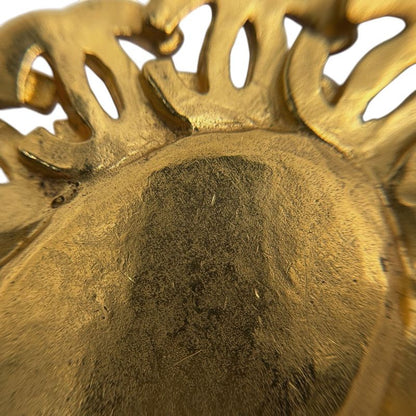 Chanel Coco Mark Chain Necklace Long GP Gold White Ladies