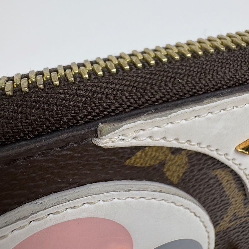 Louis Vuitton Zippy Wallet Lovely Bird Long Wallet Monogram Rose Ballerine