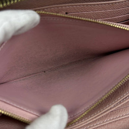 Louis Vuitton Zippy Wallet Lovely Bird Long Wallet Monogram Rose Ballerine