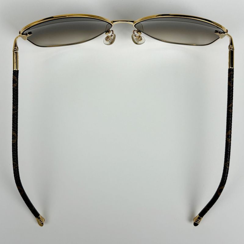 Louis Vuitton Viola Sunglass Es Gradient Eyewear Sunglass Es Metal Monogram Gold