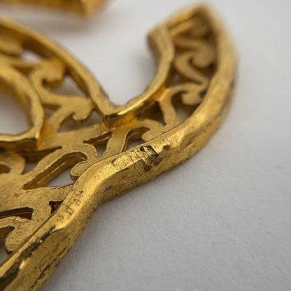 Chanel Coco Mark Chain Necklace GP Gold Ladies