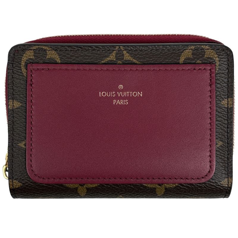 Louis Vuitton Portefeuille Roux Card Holder Billfold Coin Purse Bifold Wallet