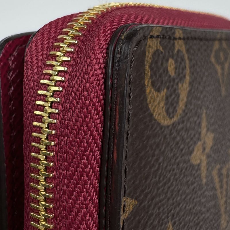 Louis Vuitton Portefeuille Roux Card Holder Billfold Coin Purse Bifold Wallet