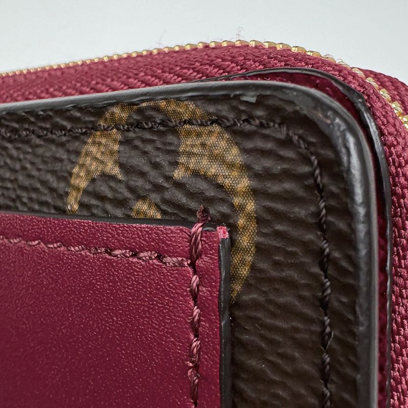 Louis Vuitton Portefeuille Roux Card Holder Billfold Coin Purse Bifold Wallet