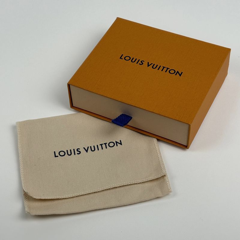 Louis Vuitton Portefeuille Roux Card Holder Billfold Coin Purse Bifold Wallet