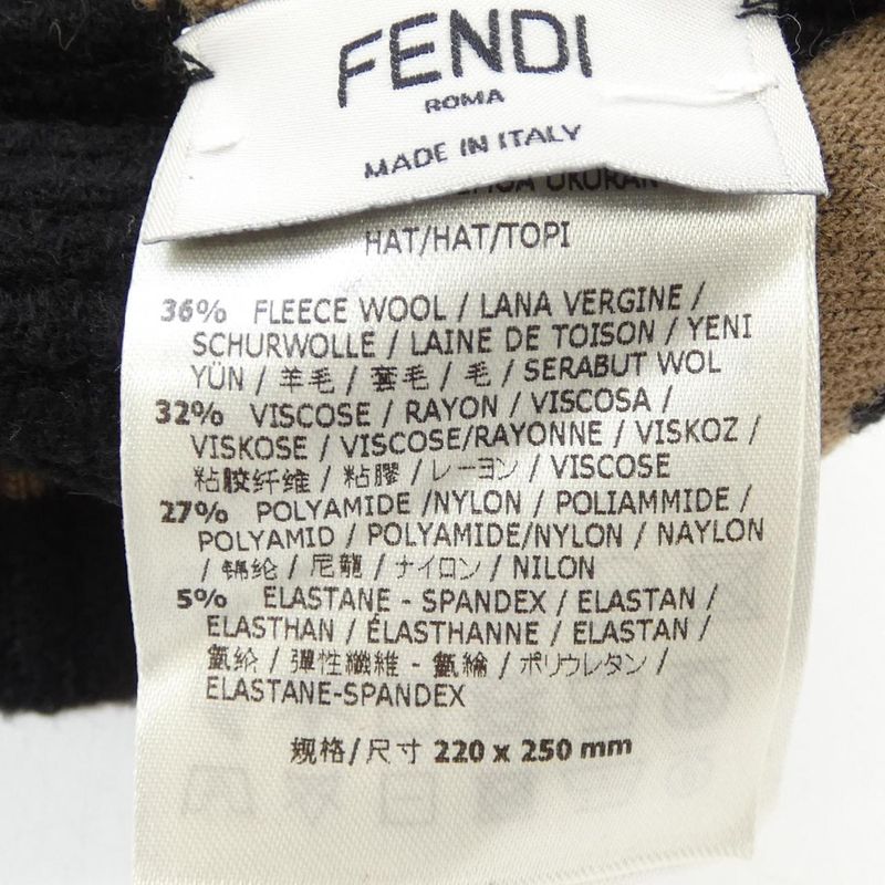 Fendi Fxq538 A20j Tu Knit Cap