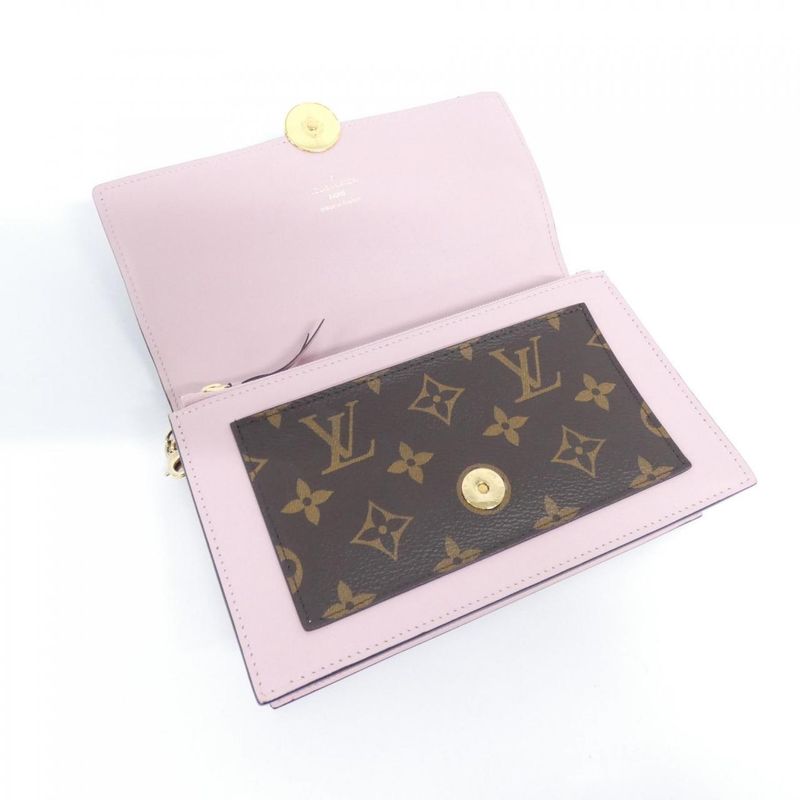 Louis Vuitton Monogram Portefeuille Fleur Chain M67405 Chain Wallet