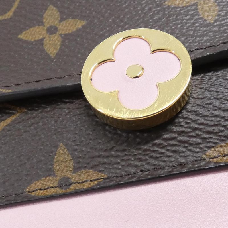 Louis Vuitton Monogram Portefeuille Fleur Chain M67405 Chain Wallet