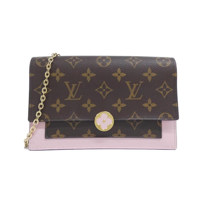 Louis Vuitton Monogram Portefeuille Fleur Chain M67405 Chain Wallet