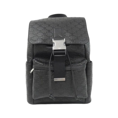 Celine Leather Macadam Monogram Backpack Black