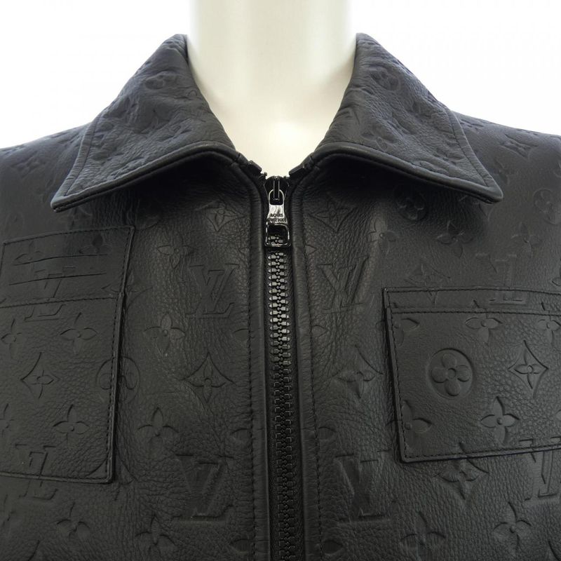 Louis Vuitton Monogram Embossed Utility Jacket Hil46eqxs Leather Jacket