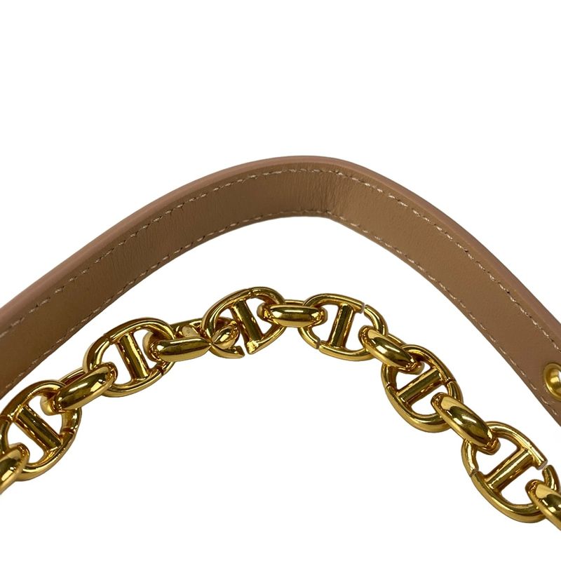 Dior Christian Dior Shoulder Bag Dior Caro Medium Bag Pink and Gold Leather