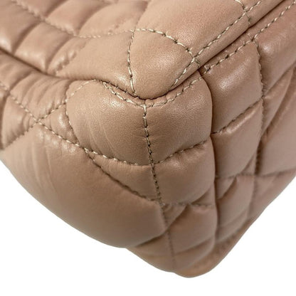Dior Christian Dior Shoulder Bag Dior Caro Medium Bag Pink and Gold Leather