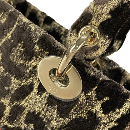 Dior Christian Dior Handbag Lady Delight Medium Bag Dark Brown X Beige X Multi