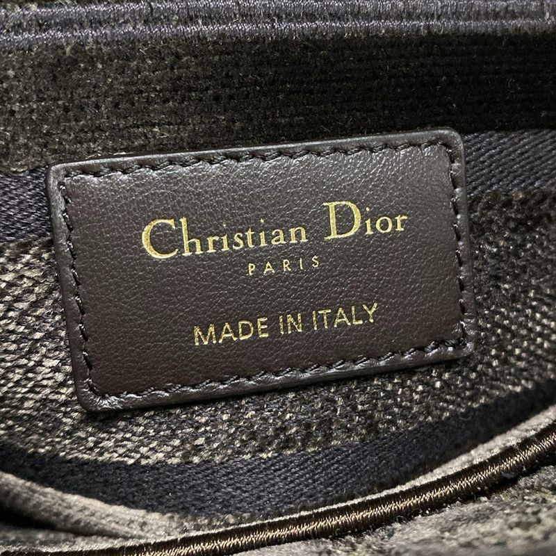 Dior Christian Dior Handbag Lady Delight Medium Bag Dark Brown X Beige X Multi