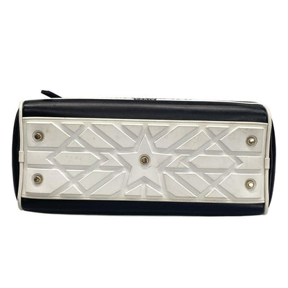 Dior Christian Dior Handbag Vibe Medium Beauring Bag Canage Stitching Black and