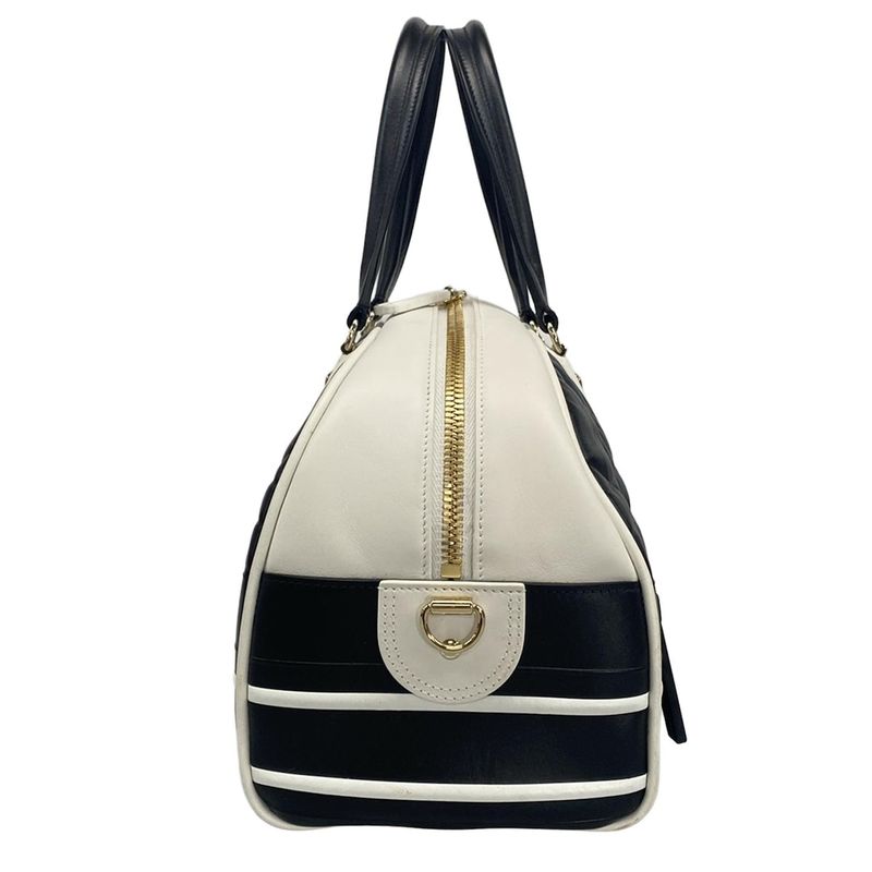 Dior Christian Dior Handbag Vibe Medium Beauring Bag Canage Stitching Black and