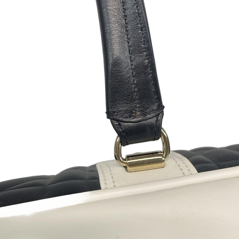 Dior Christian Dior Handbag Vibe Medium Beauring Bag Canage Stitching Black and