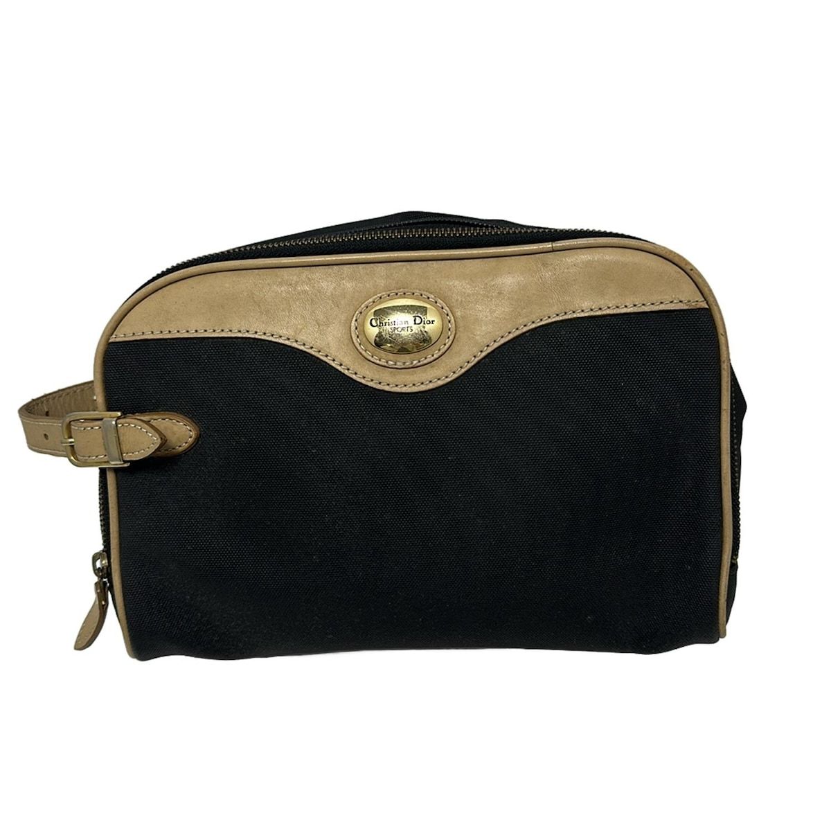 Christian Dior Sports Second Bag - Navy X Beige Leather