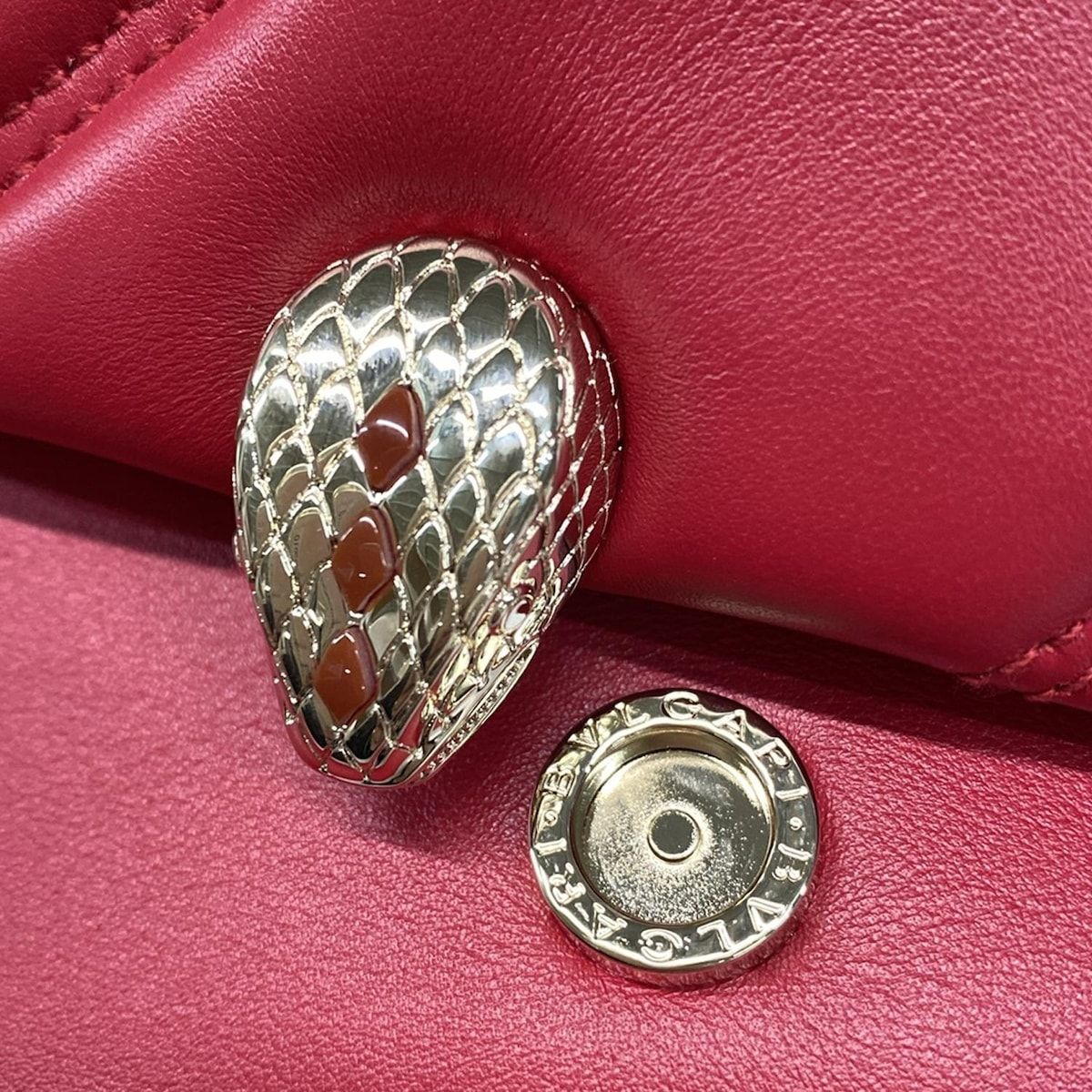 Bvlgari Handbag Excellent Condition Serpenti Forever Red Mini Bag/chain Handle