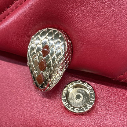 Bvlgari Handbag Excellent Condition Serpenti Forever Red Mini Bag/chain Handle