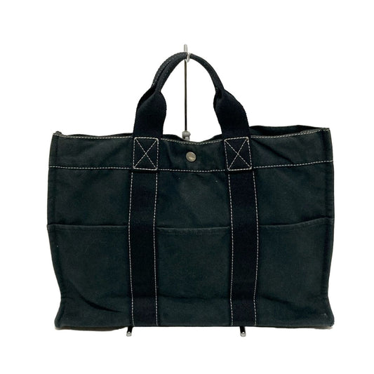 Hermes Tote Bag Sac Deauville Tote MM Black