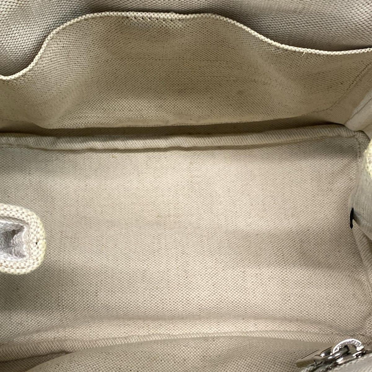 Prada Tote Bag Canapa 1bg439 White X Ivory