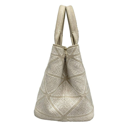 Prada Tote Bag Canapa 1bg439 White X Ivory