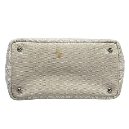 Prada Tote Bag Canapa 1bg439 White X Ivory