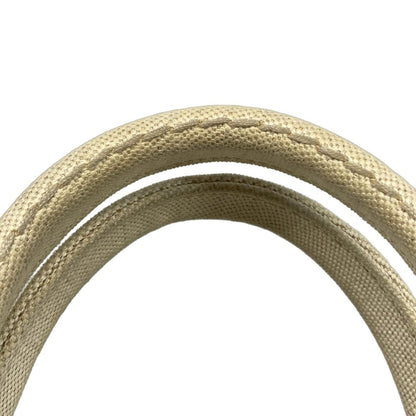 Prada Tote Bag Canapa 1bg439 White X Ivory