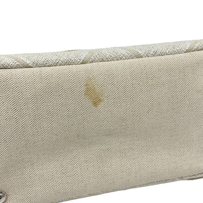 Prada Tote Bag Canapa 1bg439 White X Ivory