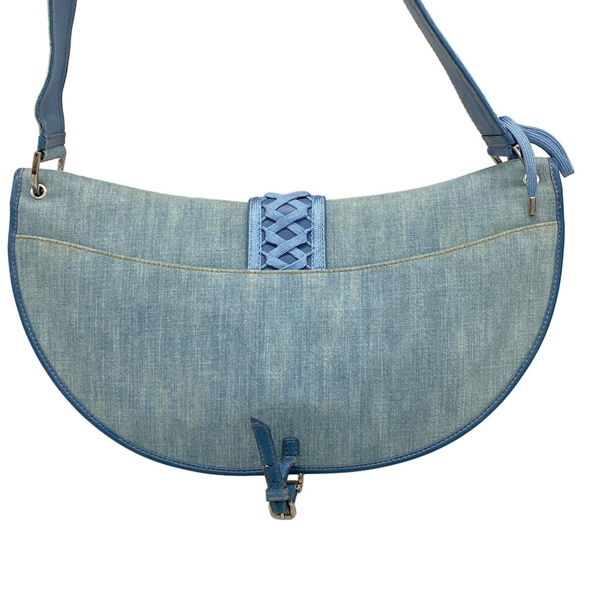 Dior/Christian Dior Shoulder Bag Admit It Light Blue Leather