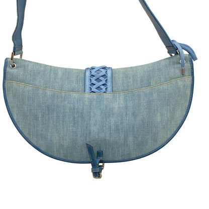 Dior/Christian Dior Shoulder Bag Admit It Light Blue Leather