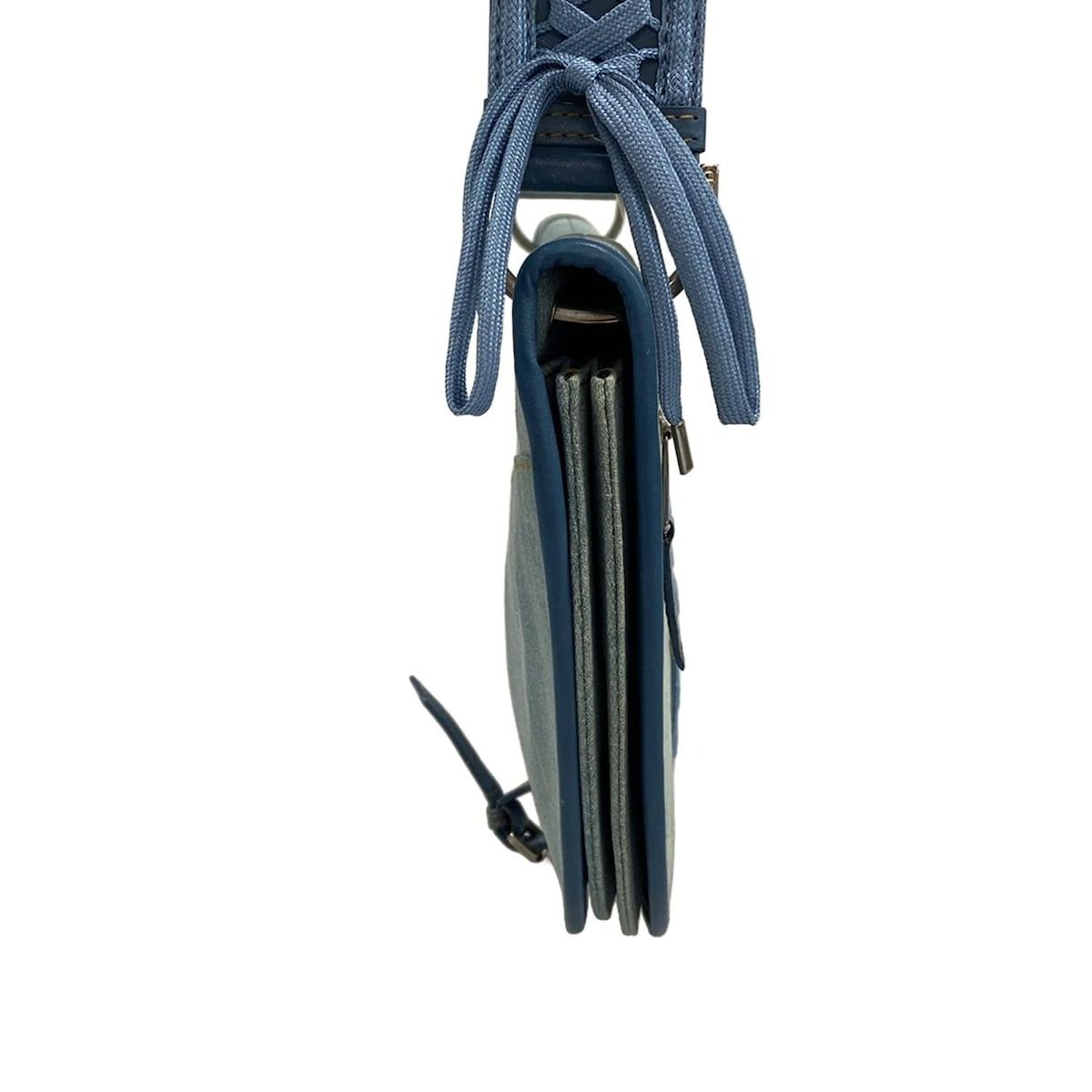 Dior/Christian Dior Shoulder Bag Admit It Light Blue Leather