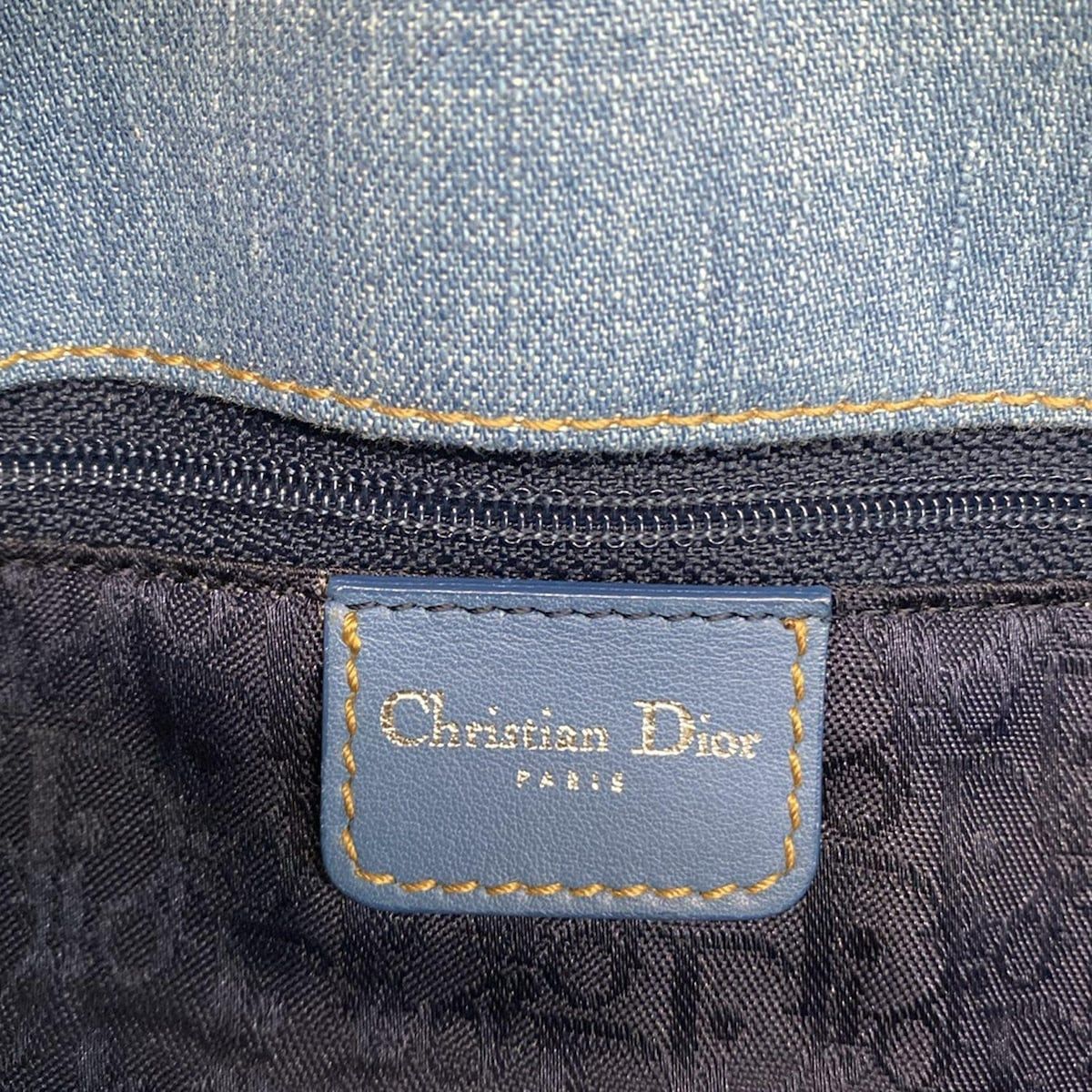 Dior/Christian Dior Shoulder Bag Admit It Light Blue Leather