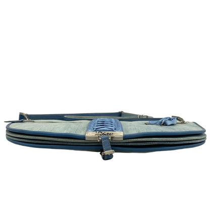 Dior/Christian Dior Shoulder Bag Admit It Light Blue Leather