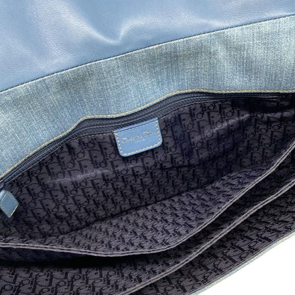 Dior/Christian Dior Shoulder Bag Admit It Light Blue Leather