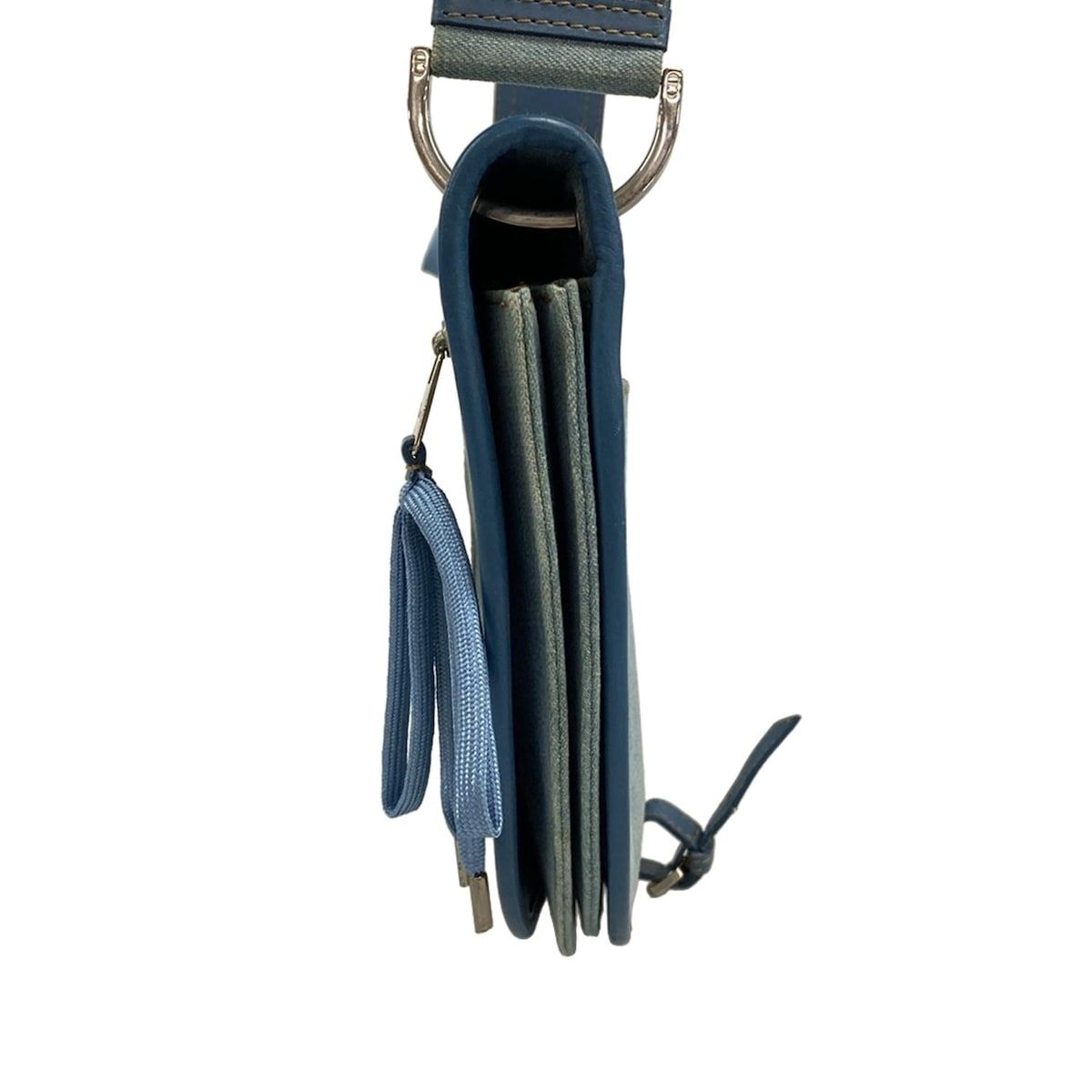 Dior/Christian Dior Shoulder Bag Admit It Light Blue Leather