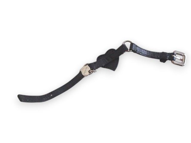 Prada Bracelet Belt with Bijoux Heart Motif Blackish Black