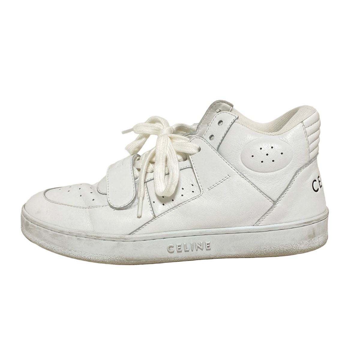 Celine Sneakers 38 Women's - White X Black Leather