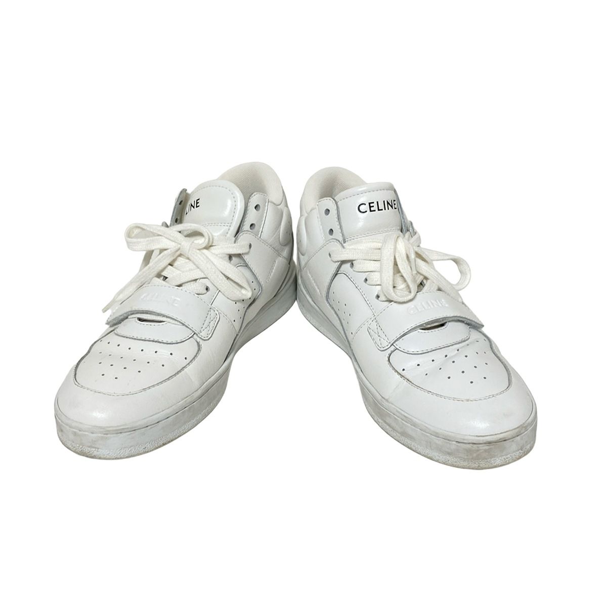 Celine Sneakers 38 Women's - White X Black Leather